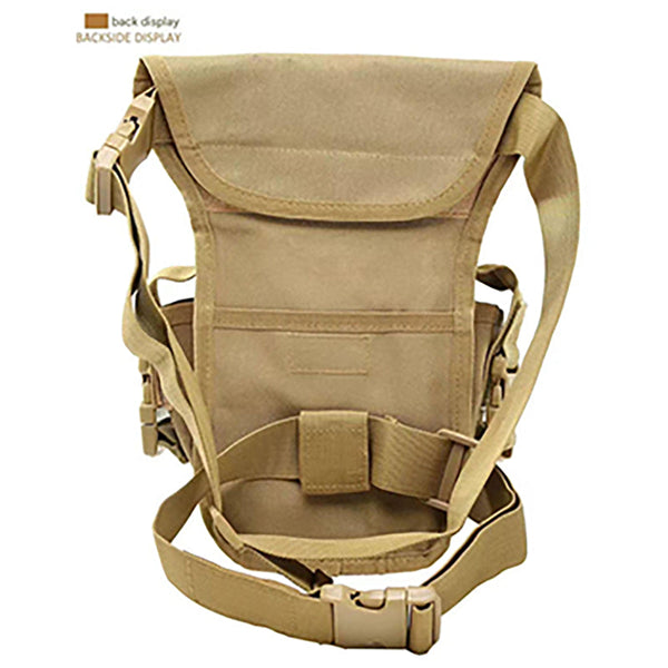 Elosung Black Tactical Outdoor Leg Bag 900D Durable Multi Layer Waist Pack For Cycling Fishing And Security Waist Packs & Bags