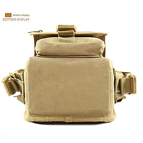 Elosung Black Tactical Outdoor Leg Bag 900D Durable Multi Layer Waist Pack For Cycling Fishing And Security Waist Packs & Bags