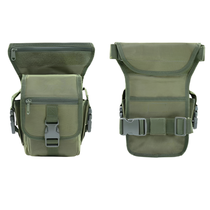 Green Tactical Outdoor Leg Bag 900D Durable Multi Layer Waist Pack For Cycling Fishing And Security Waist Packs & Bags