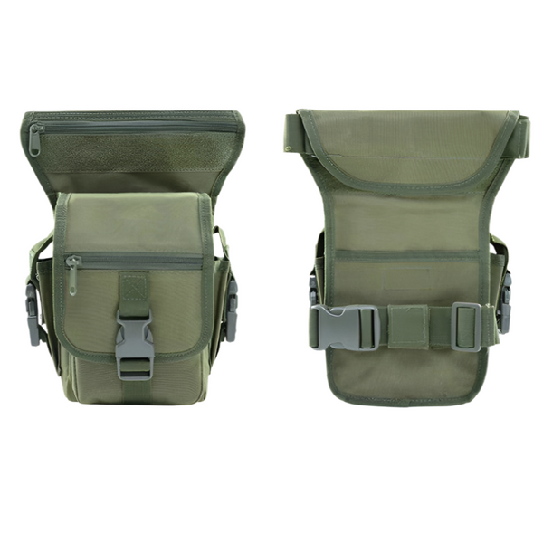 Green Tactical Outdoor Leg Bag 900D Durable Multi Layer Waist Pack For Cycling Fishing And Security Waist Packs & Bags