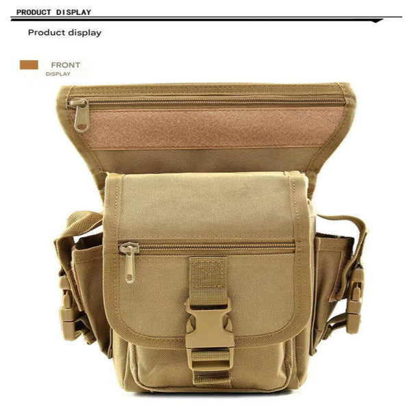 Green Tactical Outdoor Leg Bag 900D Durable Multi Layer Waist Pack For Cycling Fishing And Security Waist Packs & Bags