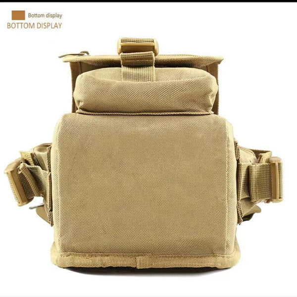 Green Tactical Outdoor Leg Bag 900D Durable Multi Layer Waist Pack For Cycling Fishing And Security Waist Packs & Bags