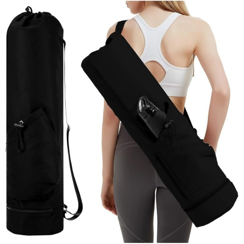 Elosung Black Durable Yoga Mat Carry Bag Multi Functional Fitness Backpack With Wet Pocket (Mugs Are Filming Props Not Included) Mats & Non Slip Towel
