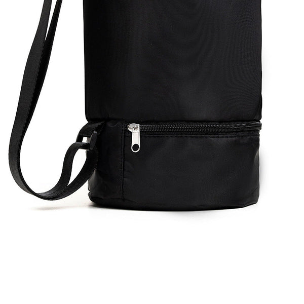 Elosung Black Durable Yoga Mat Carry Bag Multi Functional Fitness Backpack With Wet Pocket (Mugs Are Filming Props Not Included) Mats & Non Slip Towel