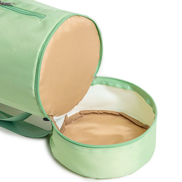 Green Durable Yoga Mat Carry Bag Multi Functional Fitness Backpack With Wet Pocket(Mugs Are Filming Props Not Included) Mat Carriers & Bags