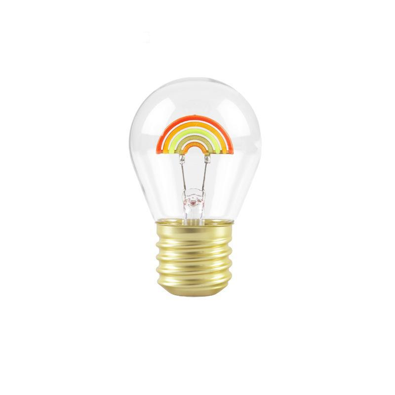 Elosung Rainbow Shape Portable Usb Rechargeable Led Bulb Night Light & Festive Decor Night Lights