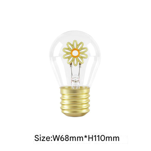 Elosung Daisy Shape Portable Usb Rechargeable Led Bulb Night Light & Festive Decor Night Lights