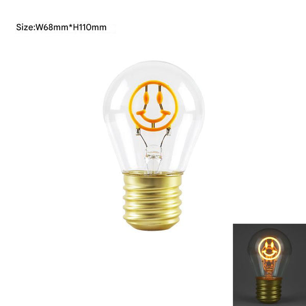 Elosung Smiley Face Shape Portable Usb Rechargeable Led Bulb Night Light & Festive Decor Night Lights