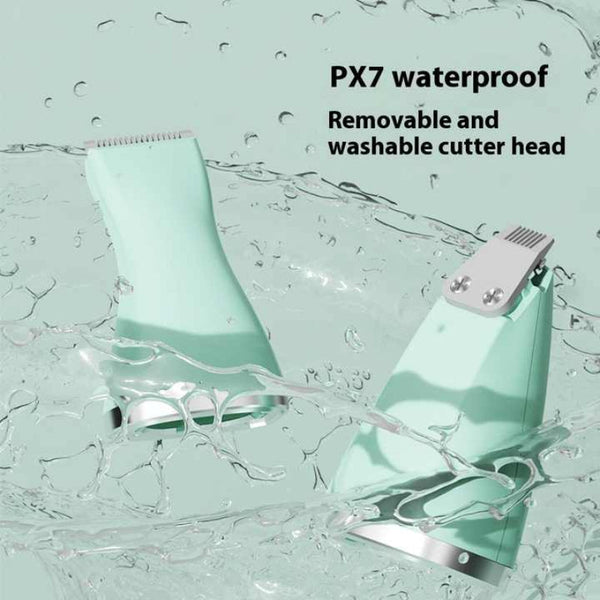 Elosung White 4 In 1 Pet Grooming Electric Clippers Professional Rechargeable Trimmer For Dogs & Cats Paw Fur Nail And Ear Care | Compact Design Clipp