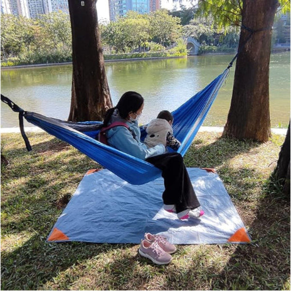Green And Grey Waterproof Camping Mat Foldable Picnic Beach Blanket Sleeping Mats