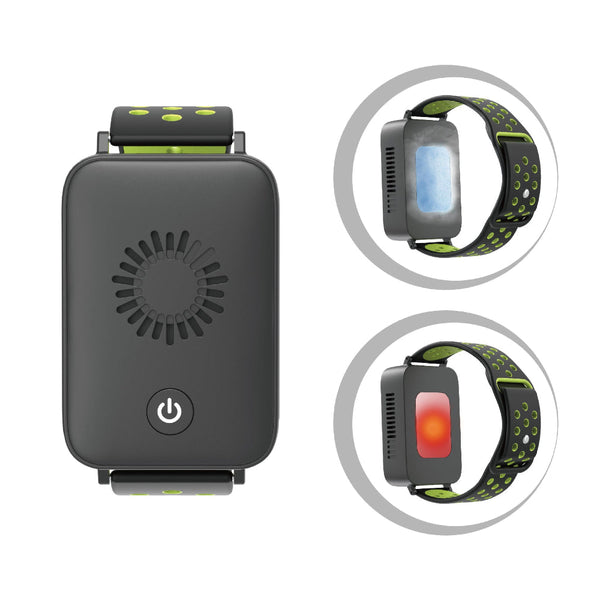 Black Wearable Cooling And Heating Wristband Mini Air Conditioner For Instant Or Relief With Usb Fast Charging Portable Air Conditioners