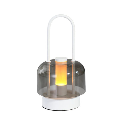 Elosung White Rechargeable Led Lantern Touch Control Brightness Usb Charging Lanterns