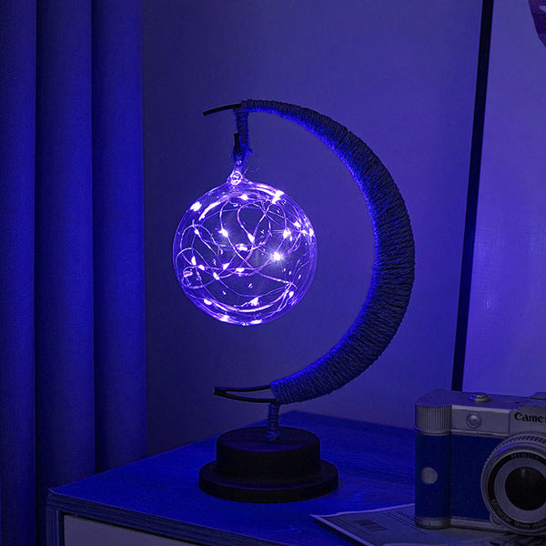 Elsoung Blue Usb Model With Ball Led Decorative Light Glow Powered Perfect For Bedroom Party & Gift Night Lights
