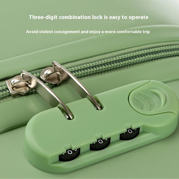 Elosung Olive Green 18 Inch Lightweight Carry On Luggage Waterproof And Anti Theft Suitcase With Silent Universal Wheels Suitcases