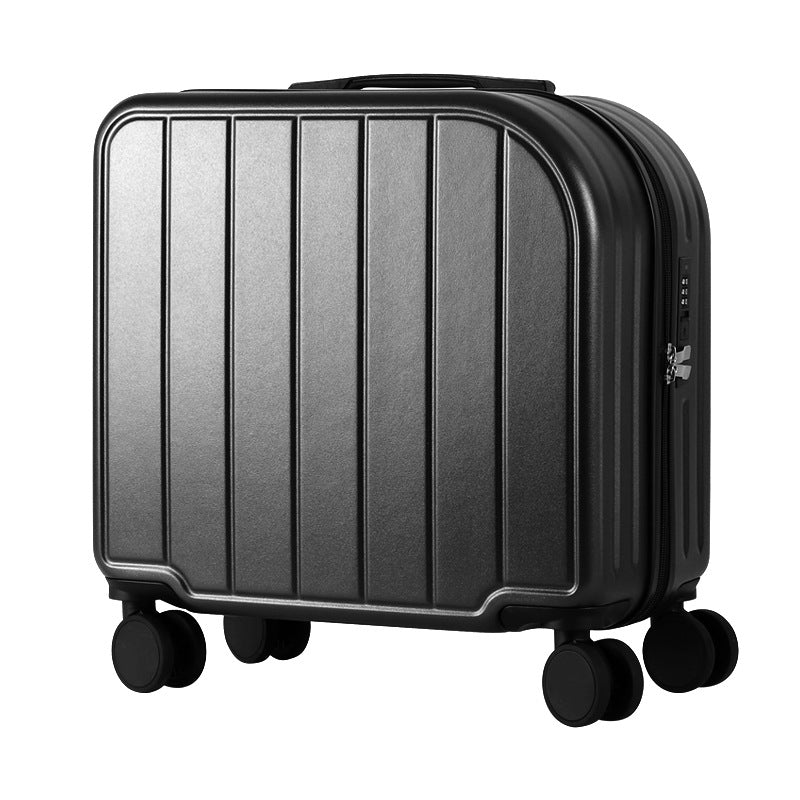 Elosung Black 18 Inch Lightweight Carry On Luggage Waterproof & Anti Theft Suitcase With Silent Universal Wheels Suitcases