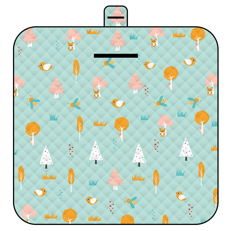 Elosung Thickened Waterproof Picnic Blanket Portable Outdoor Beach Mat For Camping And Hiking 150*200Cm(The Grove) Picnic Accessories