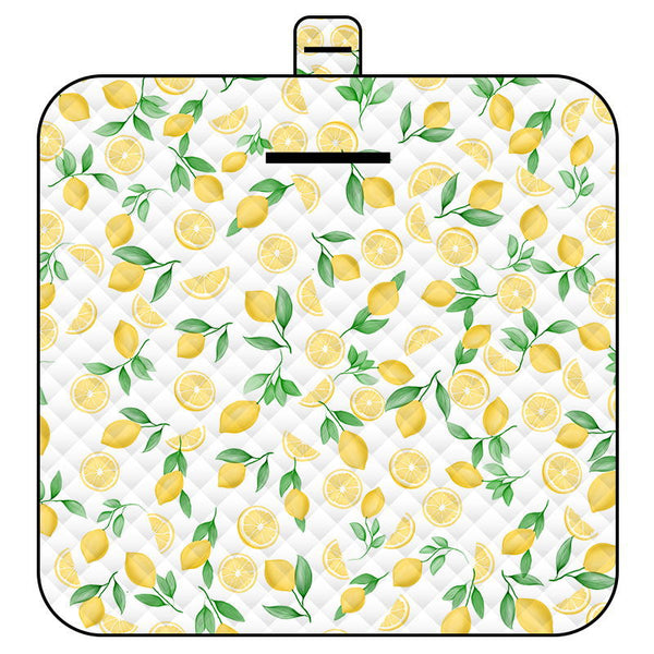 Elosung Thickened Waterproof Picnic Blanket Portable Outdoor Beach Mat For Camping And Hiking 150 X 200Cm Lemon Picnic Accessories