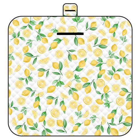 Elosung Thickened Waterproof Picnic Blanket Portable Outdoor Beach Mat For Camping And Hiking 150 X 200Cm Lemon Picnic Accessories