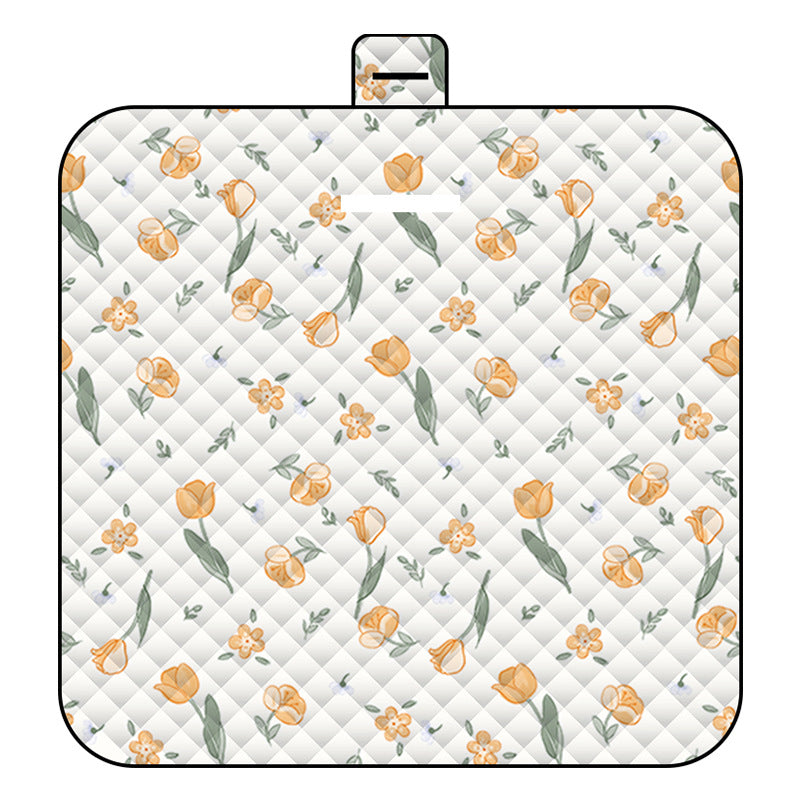 Elosung Thickened Waterproof Picnic Blanket Portable Outdoor Beach Mat For Camping And Hiking 150 X 200Cm Flowers Picnic Accessories