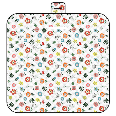 Elosung Thickened Waterproof Picnic Blanket Portable Outdoor Beach Mat For Camping And Hiking 150 X 200Cm Monet's Garden Picnic Accessories