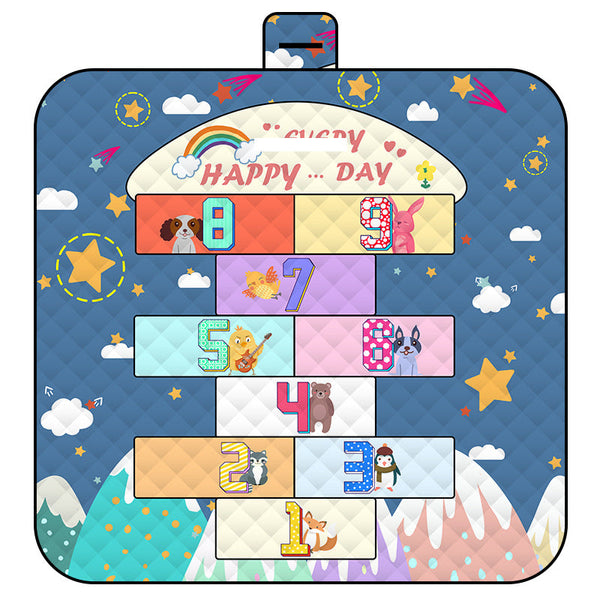 Elosung Thickened Waterproof Picnic Blanket Portable Outdoor Beach Mat For Camping And Hiking 150*200Cm(Hopscotch) Picnic Accessories