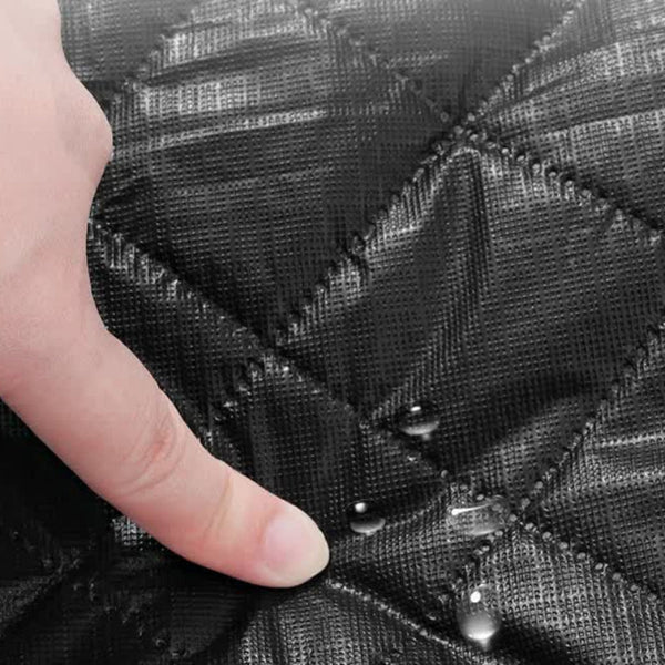 Elosung Thickened Waterproof Picnic Blanket Portable Outdoor Beach Mat For Camping And Hiking 150*200Cm(Gray Plaid) Picnic Accessories