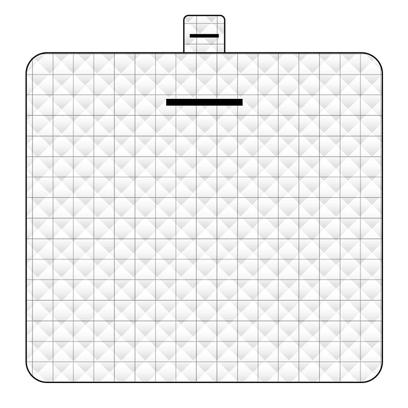 Elosung Thickened Waterproof Picnic Blanket Portable Outdoor Beach Mat For Camping And Hiking 150*200Cm(White Plaid) Picnic Accessories