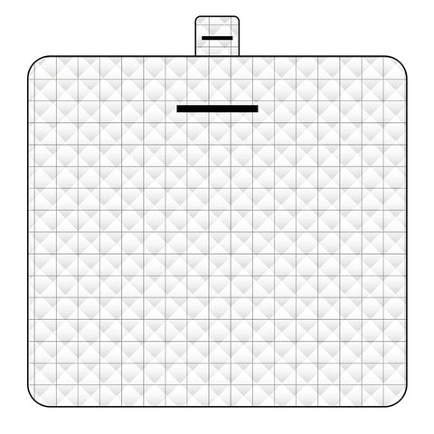 Elosung Thickened Waterproof Picnic Blanket Portable Outdoor Beach Mat For Camping And Hiking 150*200Cm(White Plaid) Picnic Accessories