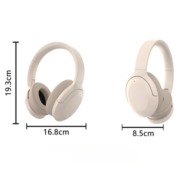 Elosung Black P3965 Foldable Bluetooth 5.3 Anc Wireless Over Ear With Noise Cancellation Headphones