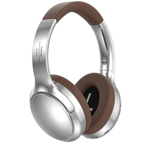 Elosung Brown Vje901 Wireless Bluetooth Over Ear With Active Noise Cancelling Headphones