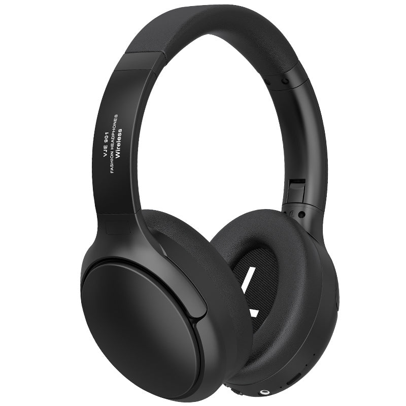 Elosung Black Vje901 Wireless Bluetooth Over Ear With Active Noise Cancelling Headphones