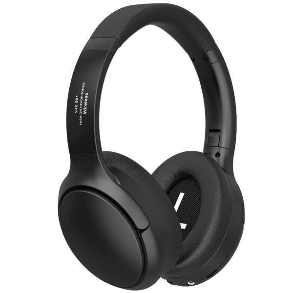 Black Vje901 Wireless Bluetooth Over Ear With Active Noise Cancelling Headphones