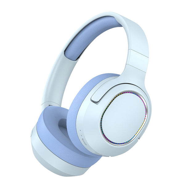 Elosung Blue P2963 Wireless Bluetooth With Led Light Hi Fi Sound And Sport Design Headphones