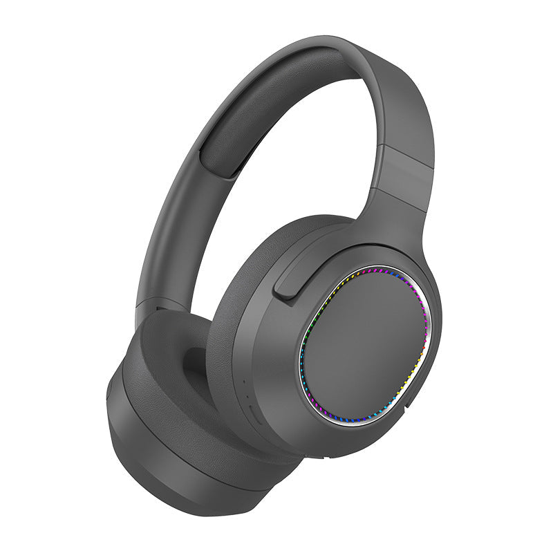 Elosung Gray P2963 Wireless Bluetooth With Led Light Hi Fi Sound And Sport Design Headphones