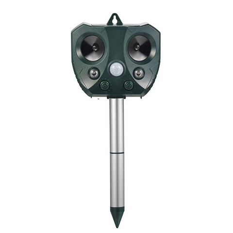 Elosung Sjz668a Solar Powered Ultrasonic Animal Repellent With Motion Sensor & Led Flashing Lights Ultrasonic Pest Repellers