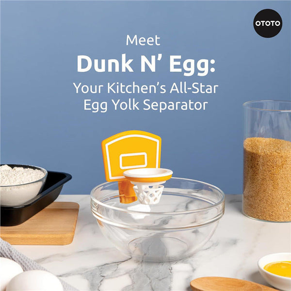 Elosung Dunk N' Egg Fun Innovative Basketball Themed Yolk Separator For Your Kitchen Egg Separators