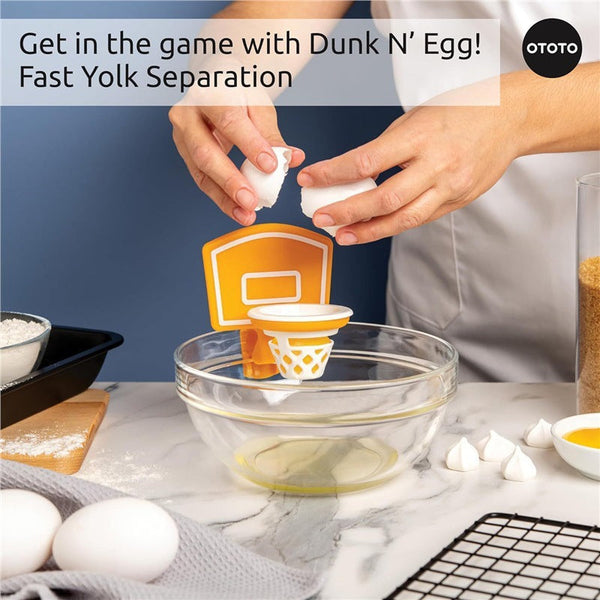 Elosung Dunk N' Egg Fun Innovative Basketball Themed Yolk Separator For Your Kitchen Egg Separators