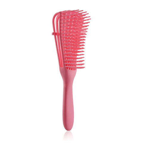 Elosung 3Pcs Pink Octopus Style Detangling Brush 8 Flexible Arms For Effortless Hair Styling Brushes & Combs