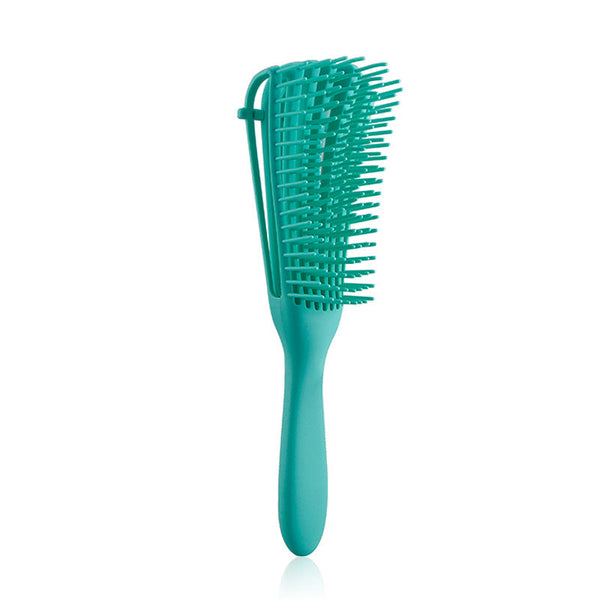 Elosung 3Pcs Green Octopus Style Detangling Brush 8 Flexible Arms For Effortless Hair Styling Brushes & Combs