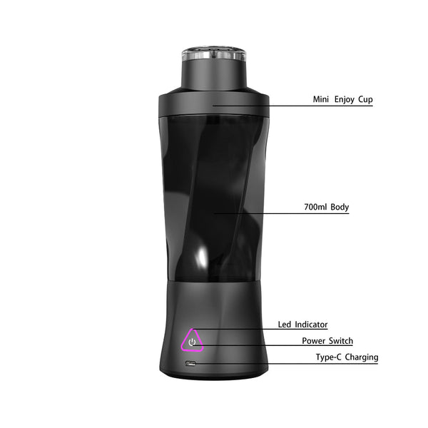 Elosung Black High Powered Portable Blender Large Capacity Ice Crushing On The Go Juicer Handheld Blenders