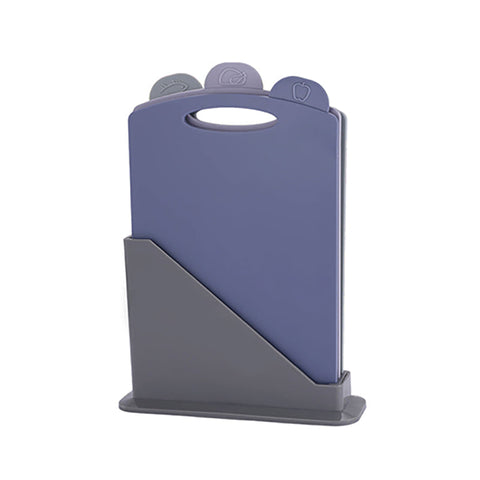 Elosung Double Sided Kitchen Chopping Board Set With Non Slip Base Food Specific Tabs 3 Piece Cutting Boards