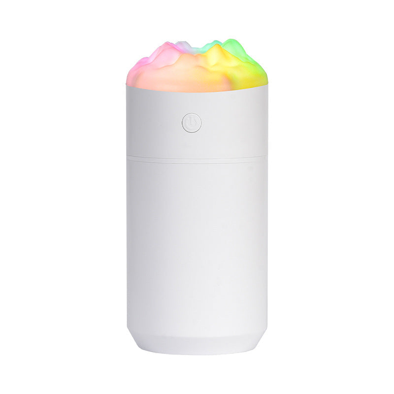 Elosung 2Pcs White Portable 350Ml Led Desk Humidifier With Non Wet Design Silent Cool Mist For Home Office And Car Humidifiers