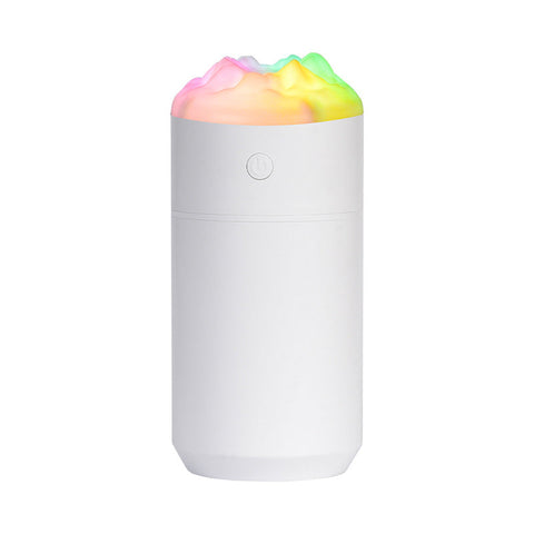 Elosung 2Pcs White Portable 350Ml Led Desk Humidifier With Non Wet Design Silent Cool Mist For Home Office And Car Humidifiers