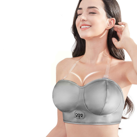Elosung Electric Breast Massager Bra Wireless Comfortable Vibration For Relaxation Circulation Massagers