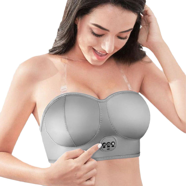 Elosung Electric Breast Massager Bra Wireless Comfortable Vibration For Relaxation Circulation Massagers