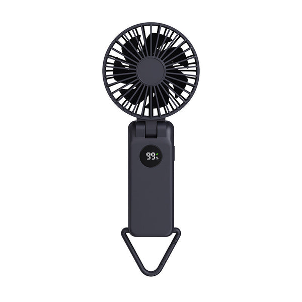 Elosung Navy Blue Portable Handheld Fan With 2000Mah Battery 3 In 1 Design For Desk And Hanging Use (Model Q3) Portable Fans