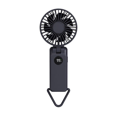Elosung Navy Blue Portable Handheld Fan With 2000Mah Battery 3 In 1 Design For Desk And Hanging Use (Model Q3) Portable Fans