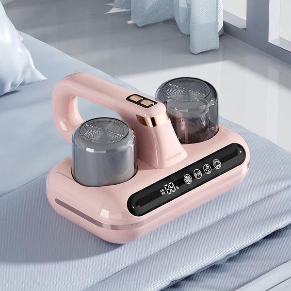 Elosung Pink With Humidity Display Wireless Dust Mite Vacuum Cleaner Uv Sterilization And 10000Pa Suction Model Hk 518 Vacuum Cleaners