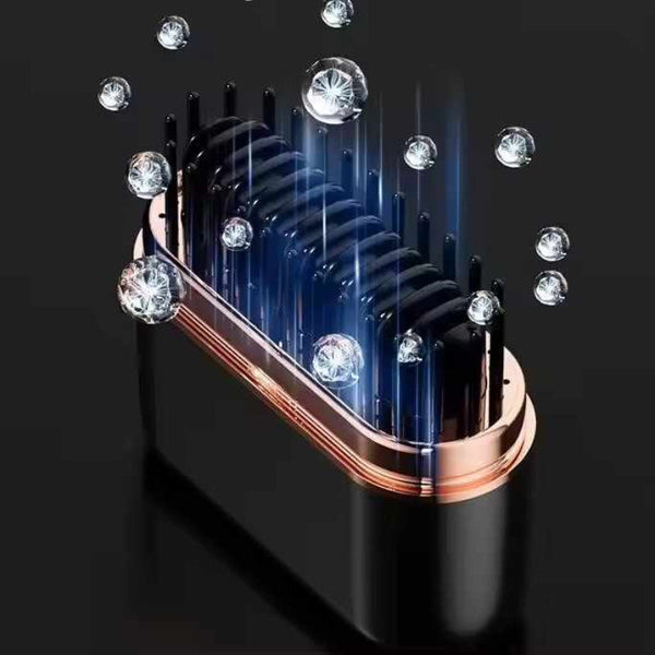 Elosung Black Wireless Hair Straightening Brush With Temperature Model Hk 118 Straightening & Curling Irons