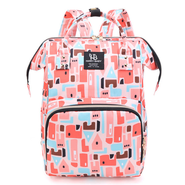 Elosung Large Capacity Multi Functional Little One Diaper Backpack Stylish Travel Friendly Mummy Bag Red Nappy Bags